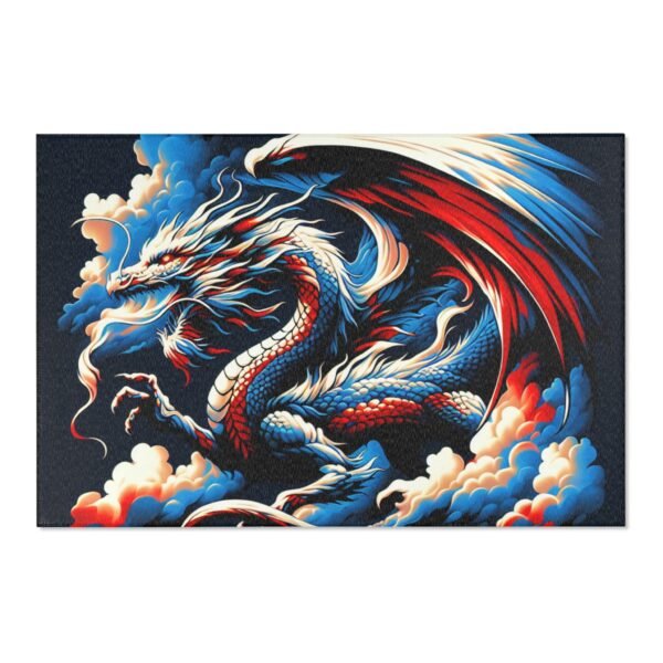 Dragon Design Area Rug | Bohemian Home Decor, Living Room Mat, Fantasy Carpet, Gift for Dragon Lovers, Unique Floor Covering - Image 16