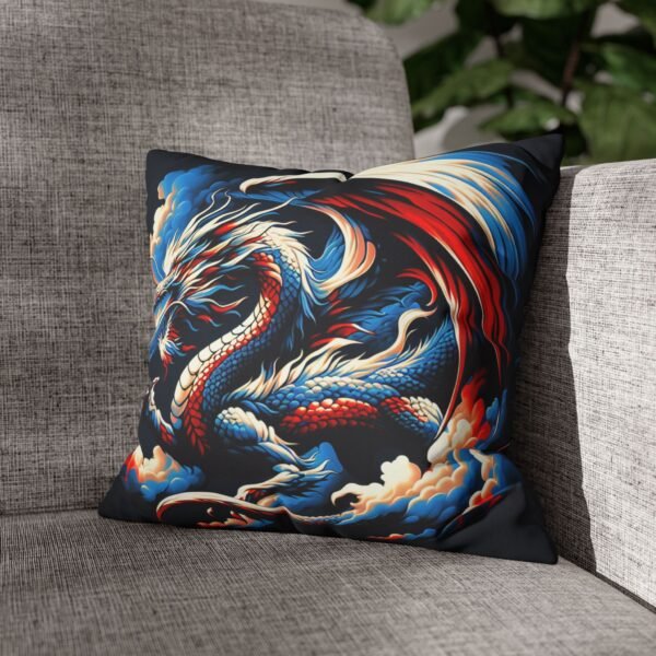 Dragon Artwork Faux Suede Pillowcase | Decorative Cushion Cover, Home Decor, Gift for Fantasy Lovers, Cozy Living Room Accent - Image 5
