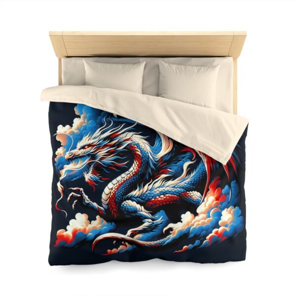 Dragon-Inspired Microfiber Duvet Cover | Fantasy Home Decor, Gift for Dragon Lovers, Cozy Bedding, Bedroom Makeover, Dragon Art - Image 5