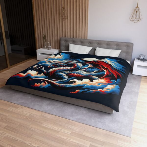Dragon-Inspired Microfiber Duvet Cover | Fantasy Home Decor, Gift for Dragon Lovers, Cozy Bedding, Bedroom Makeover, Dragon Art - Image 18