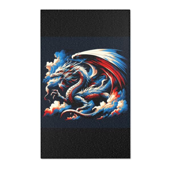 Dragon Design Area Rug | Bohemian Home Decor, Living Room Mat, Fantasy Carpet, Gift for Dragon Lovers, Unique Floor Covering - Image 4
