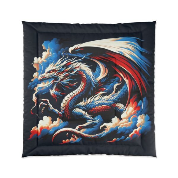 Dragon-Inspired Comforter, Gothic Home Decor, Fantasy Bedding, Cozy Bedroom Essential, Gift for Fantasy Lovers, Unique Dragon Comforter - Image 3