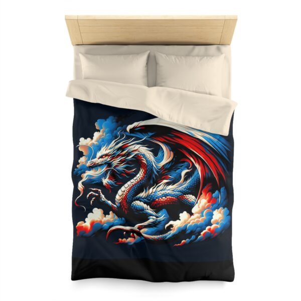 Dragon-Inspired Microfiber Duvet Cover | Fantasy Home Decor, Gift for Dragon Lovers, Cozy Bedding, Bedroom Makeover, Dragon Art - Image 2