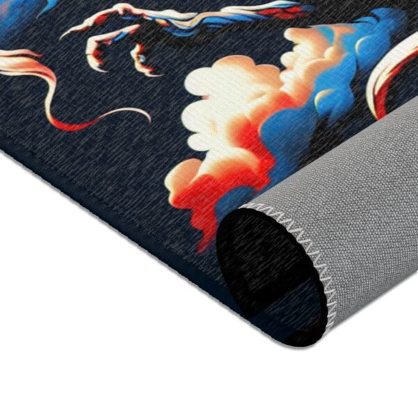 Dragon Design Area Rug | Bohemian Home Decor, Living Room Mat, Fantasy Carpet, Gift for Dragon Lovers, Unique Floor Covering - Image 6