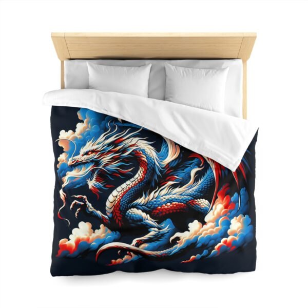 Dragon-Inspired Microfiber Duvet Cover | Fantasy Home Decor, Gift for Dragon Lovers, Cozy Bedding, Bedroom Makeover, Dragon Art - Image 11