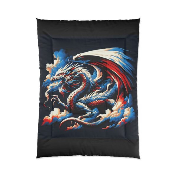 Dragon-Inspired Comforter, Gothic Home Decor, Fantasy Bedding, Cozy Bedroom Essential, Gift for Fantasy Lovers, Unique Dragon Comforter