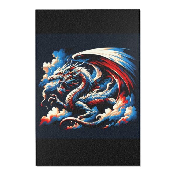 Dragon Design Area Rug | Bohemian Home Decor, Living Room Mat, Fantasy Carpet, Gift for Dragon Lovers, Unique Floor Covering - Image 7