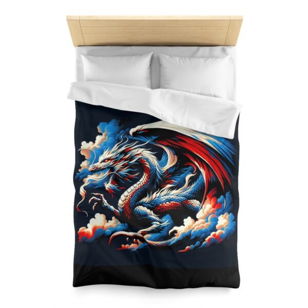 Dragon-Inspired Microfiber Duvet Cover | Fantasy Home Decor, Gift for Dragon Lovers, Cozy Bedding, Bedroom Makeover, Dragon Art - Image 8