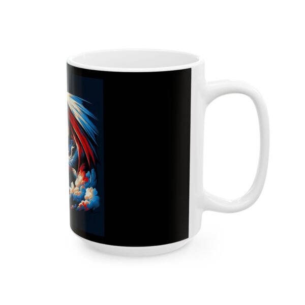 Red White Blue Dragon Ceramic Mug, (11oz, 15oz) - Image 8