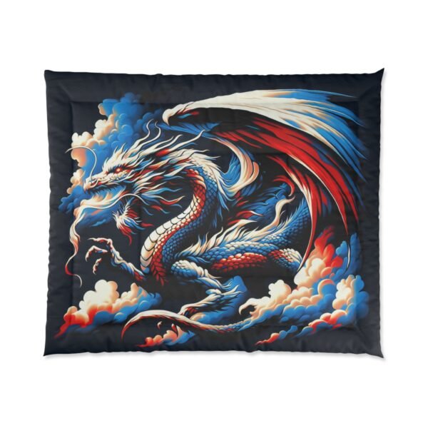 Dragon-Inspired Comforter, Gothic Home Decor, Fantasy Bedding, Cozy Bedroom Essential, Gift for Fantasy Lovers, Unique Dragon Comforter - Image 5
