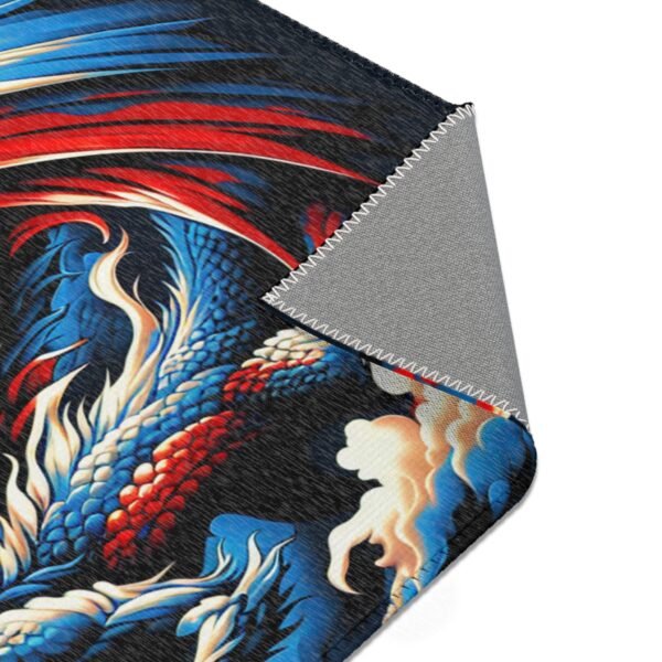 Dragon Design Area Rug | Bohemian Home Decor, Living Room Mat, Fantasy Carpet, Gift for Dragon Lovers, Unique Floor Covering - Image 11
