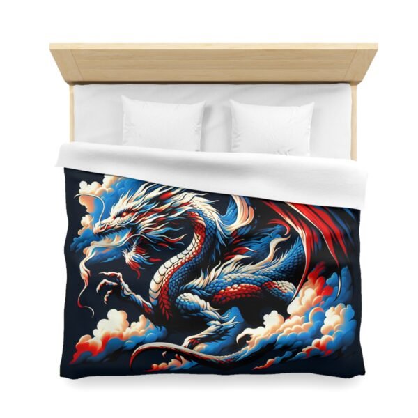 Dragon-Inspired Microfiber Duvet Cover | Fantasy Home Decor, Gift for Dragon Lovers, Cozy Bedding, Bedroom Makeover, Dragon Art - Image 17