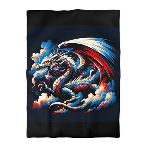 Dragon-Inspired Microfiber Duvet Cover | Fantasy Home Decor, Gift for Dragon Lovers, Cozy Bedding, Bedroom Makeover, Dragon Art - Image 19