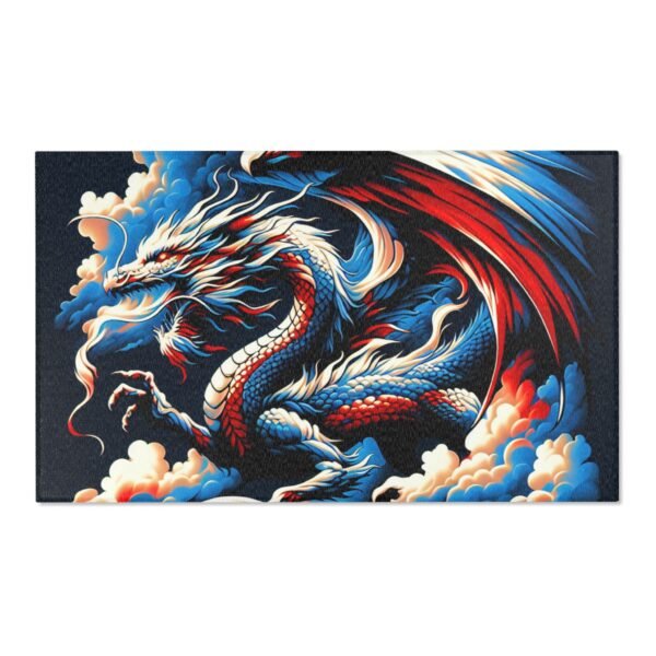 Dragon Design Area Rug | Bohemian Home Decor, Living Room Mat, Fantasy Carpet, Gift for Dragon Lovers, Unique Floor Covering - Image 13