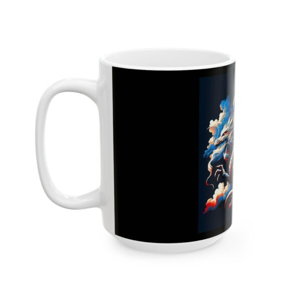 Red White Blue Dragon Ceramic Mug, (11oz, 15oz) - Image 7