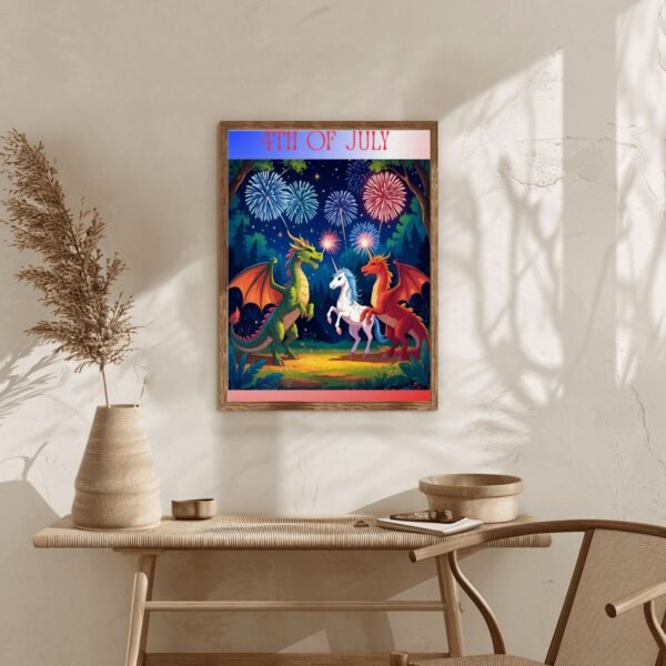 DIY Diamond Painting no Frame (3:4) July 4th Myth Friends - Image 9