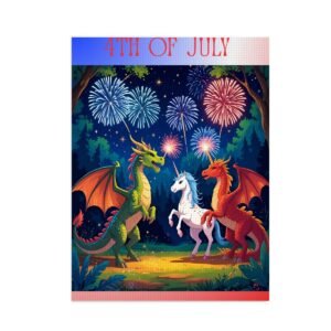 DIY Diamond Painting no Frame (3:4) July 4th Myth Friends