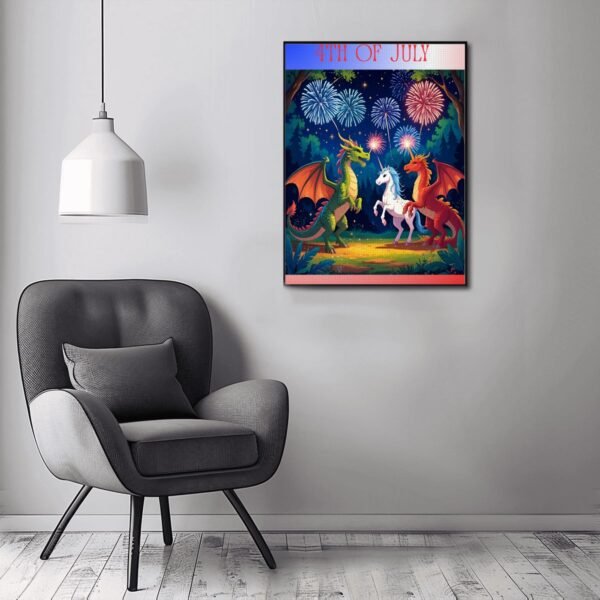 DIY Diamond Painting no Frame (3:4) July 4th Myth Friends - Image 8