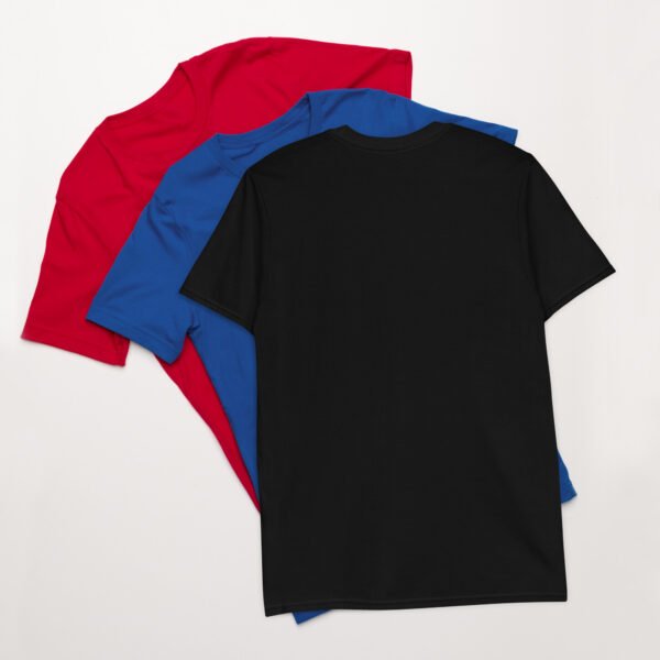 Short-Sleeve Unisex T-Shirt Red White Blue Wolf - Image 2