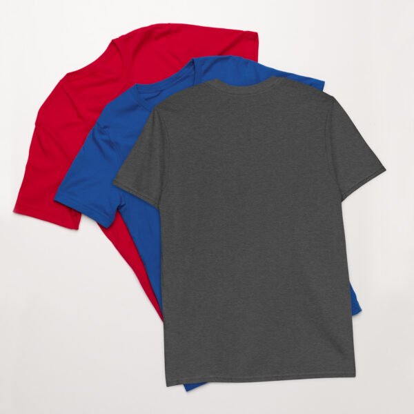 Short-Sleeve Unisex T-Shirt Red White Blue Wolf - Image 8