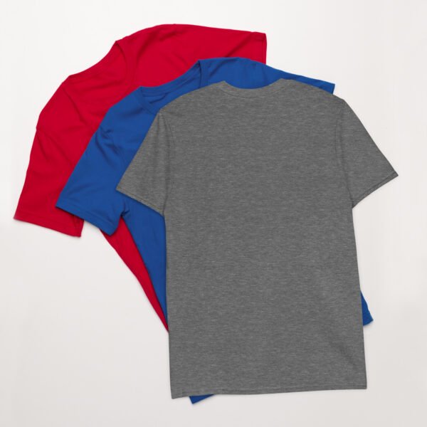 Short-Sleeve Unisex T-Shirt Red White Blue Wolf - Image 12