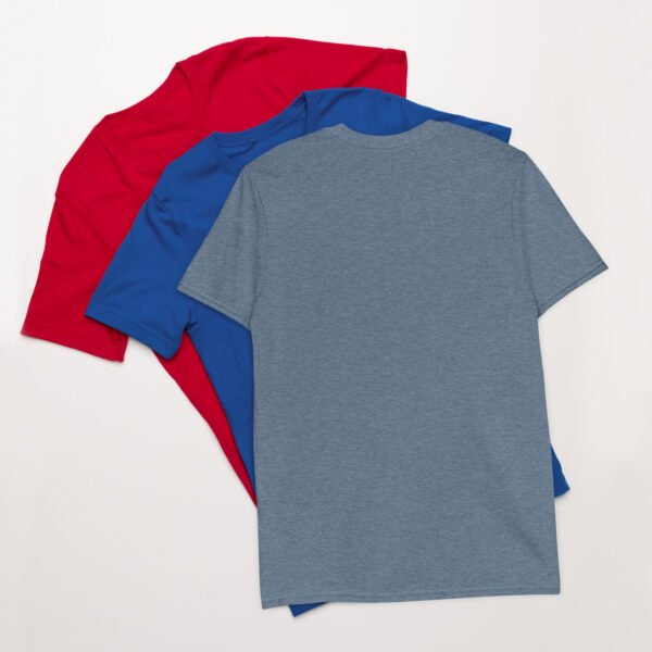 Short-Sleeve Unisex T-Shirt Red White Blue Wolf - Image 18