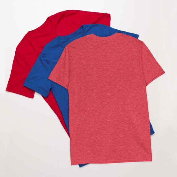 Short-Sleeve Unisex T-Shirt Red White Blue Wolf - Image 14