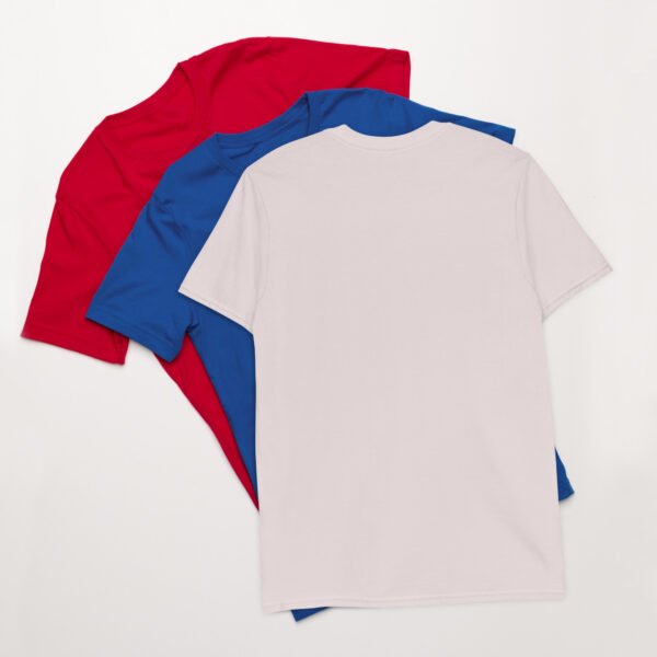 Short-Sleeve Unisex T-Shirt Red White Blue Wolf - Image 28