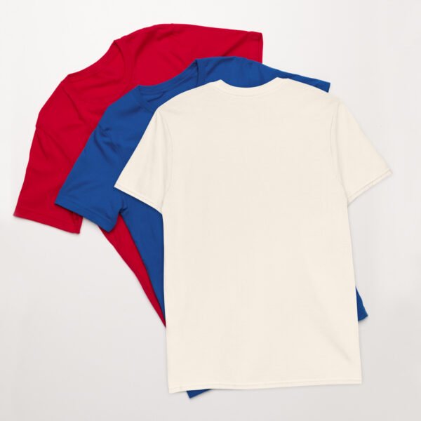 Short-Sleeve Unisex T-Shirt Red White Blue Wolf - Image 30