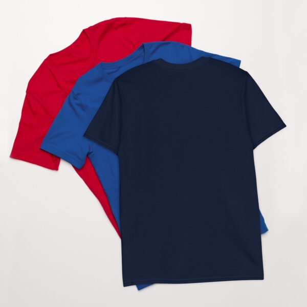 Short-Sleeve Unisex T-Shirt Red White Blue Wolf - Image 4