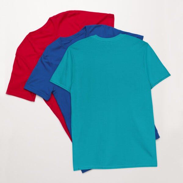 Short-Sleeve Unisex T-Shirt Red White Blue Wolf - Image 20