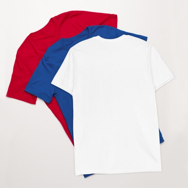 Short-Sleeve Unisex T-Shirt Red White Blue Wolf - Image 32
