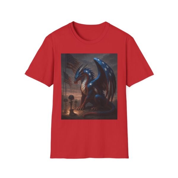 Majestic Dragon Graphic Tee - Unisex Softstyle T-Shirt, Fantasy Shirt, Casual Wear, Gift for Dragon Lovers, Unique Art Tee, Everyday Comfort - Image 14
