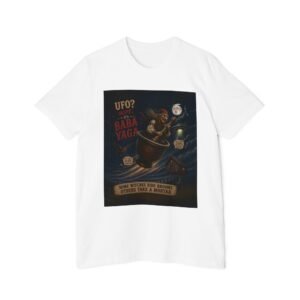 Baba Yaga UFO T-Shirt — Retro Witch Poster Graphic Tee